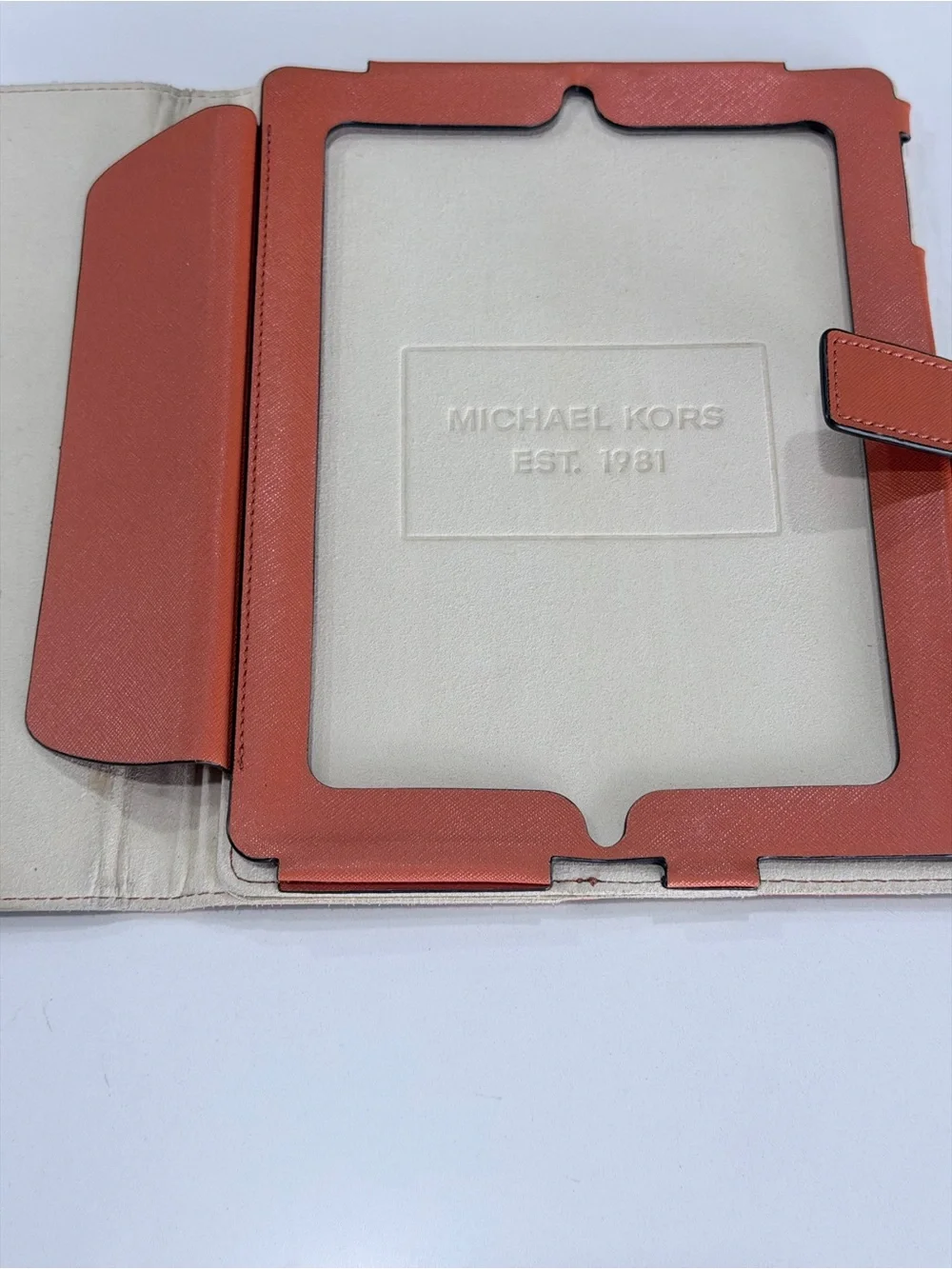 Vintage Michael Kors Tablet Folio with Gold Plaque